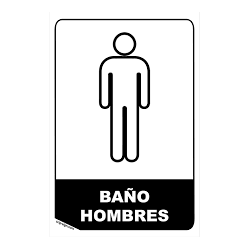 Baño para Hombres con papel